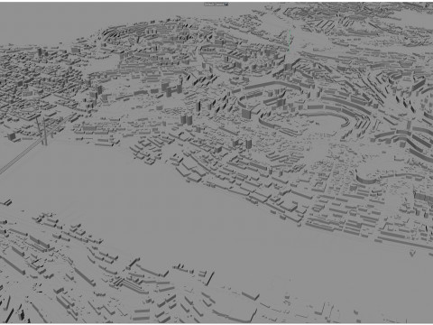 Vladivostok city russia 70km Modelo 3D