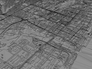 Volgograd city russia 90km 3D Model