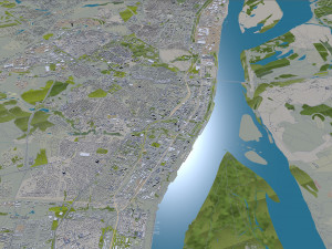 Volgograd city russia 90km 3D Model