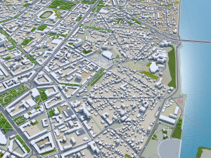 Voronezh city russia 60km Model 3D
