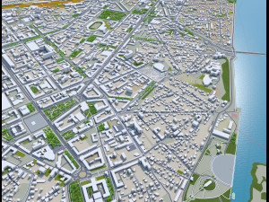 Voronezh city russia 60km 3D Model