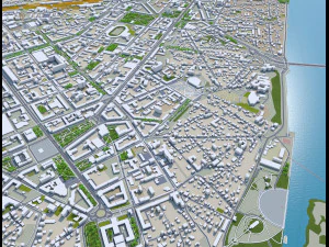 Voronezh city russia 60km 3D Model