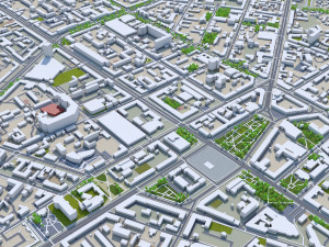 Voronezh city russia 60km 3D Model