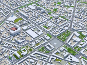 Voronezh city russia 60km 3D Model