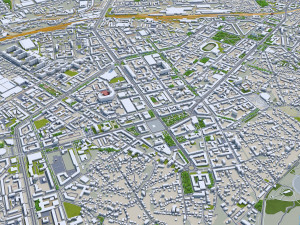Voronezh city russia 60km 3D Model