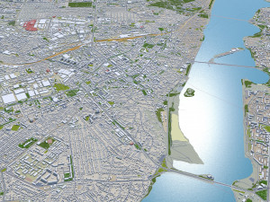 Voronezh city russia 60km 3D Model