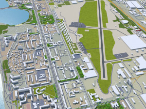 Voronezh city russia 60km 3D Model