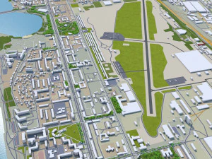 Voronezh city russia 60km 3D Model