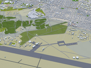 Voronezh city russia 60km 3D Model