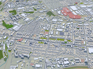 Voronezh city russia 60km 3D Model