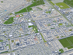 Voronezh city russia 60km 3D Model