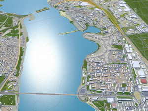 Voronezh city russia 60km 3D Model