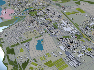 Voronezh city russia 60km 3D Model