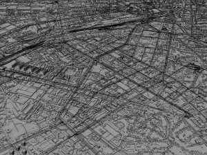 Voronezh city russia 60km 3D Model