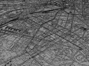 Voronezh city russia 60km 3D Model