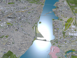 Voronezh city russia 60km 3D Model