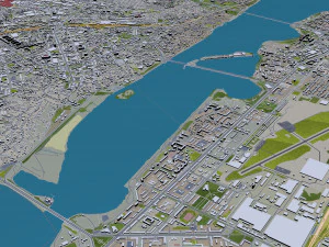 Voronezh city russia 60km 3D Model