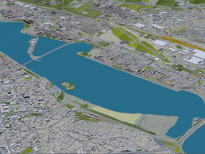 Voronezh city russia 60km 3D Model