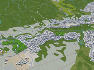Whangarei city new zealand 30km Model 3D