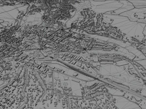 Whangarei city new zealand 30km 3D Model