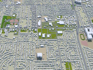 West valley city utah usa 40km 3D Model