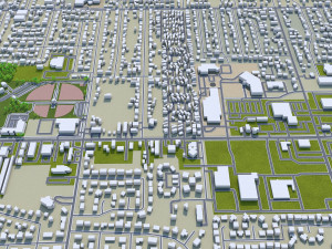 West valley city utah usa 40km 3D Модель