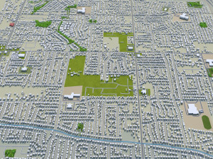 West valley city utah usa 40km 3D Модель