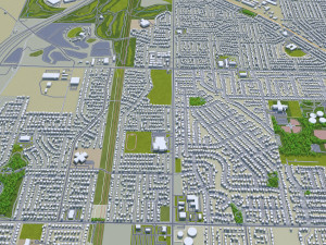 West valley city utah usa 40km 3D Модель