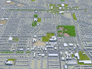 West valley city utah usa 40km 3D Модель