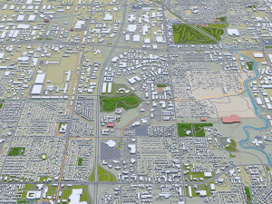West valley city utah usa 40km 3D Модель
