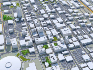 Wichita city kansas usa 70km 3D Model