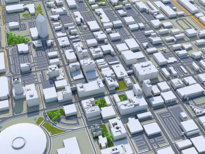 Wichita city kansas usa 70km 3D Model