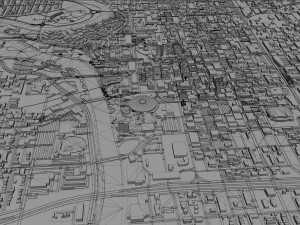 Wichita city kansas usa 70km 3D Model