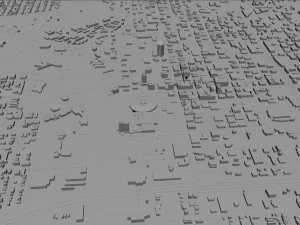 Wichita city kansas usa 70km 3D Model