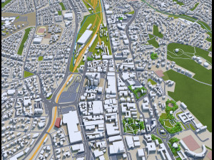 Windhoek city namibia 40km Modello 3D