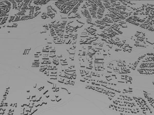 Windhoek city namibia 40km 3D Model