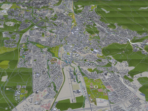 Windhoek city namibia 40km Modello 3D