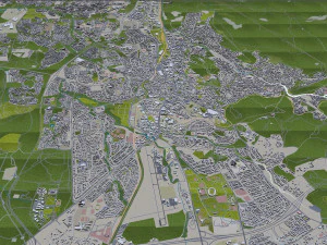 Windhoek city namibia 40km 3D Model