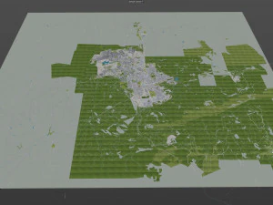 Windhoek city namibia 40km 3D Model
