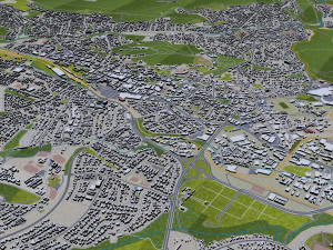 Windhoek city namibia 40km Modello 3D