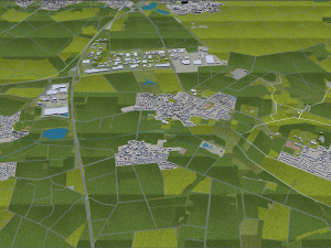 Wolfsburg city germany 40km 3D मॉडल