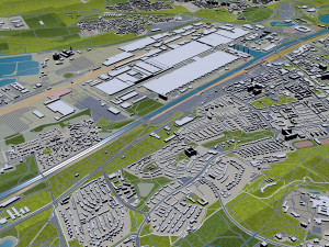 Wolfsburg city germany 40km 3D मॉडल