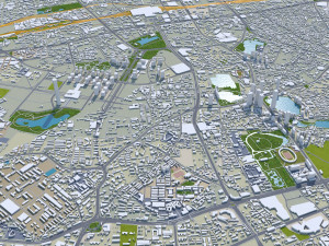 Wuhan city hubei china 250km Modelo 3D