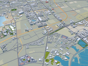 Wuhan city hubei china 250km Modelo 3D