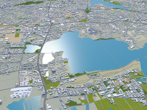 Wuhan city hubei china 250km Modelo 3D