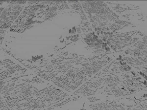 Wuhan city hubei china 250km 3D Model