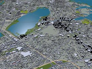 Wuhan city hubei china 250km 3D Model