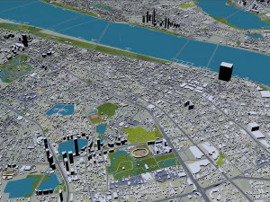 Wuhan city hubei china 250km 3D Model