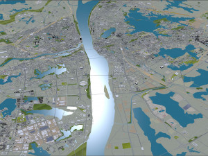 Wuhan city hubei china 250km Modelo 3D