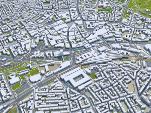 Wuppertal city germany 40km Modèle 3D